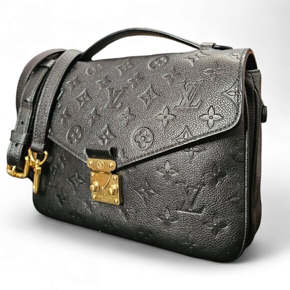 LOUIS VUITTON Metis Pochette Empreinte Black Monogram Shoulder Crossbody 2 Way - Picture 3 of 16